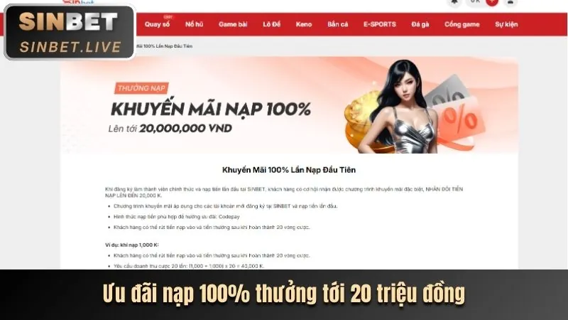 Giao diện game nổ hũ Thienhabet